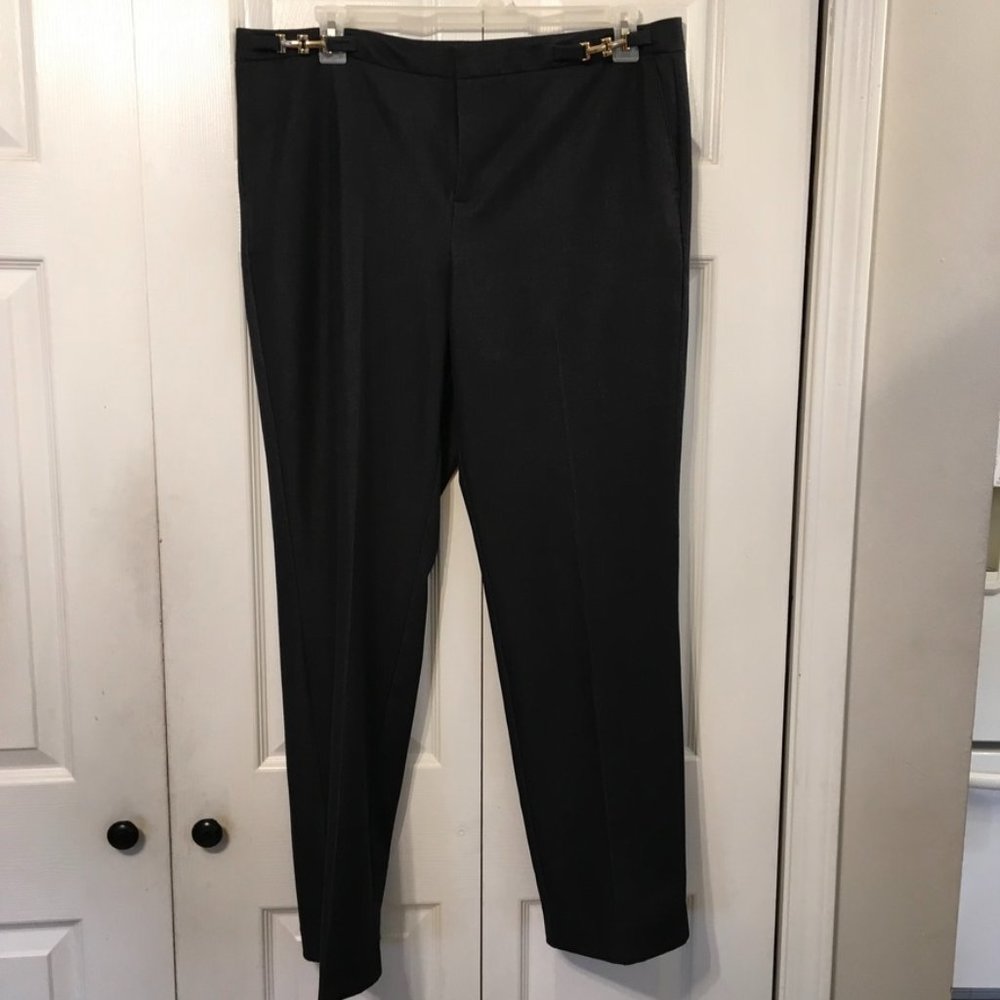 NWOT Dana Buchman Navy Pull On Stretch Pants